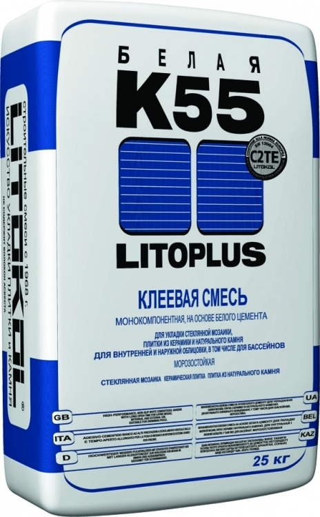  смесь LITOKOL Litoplus K55 Белый 25кг Купить в магазине .