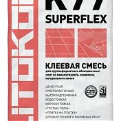 Litokol K77 Superflex белый 25 кг - плиточный клей для крупноформатной плитки эластичный 