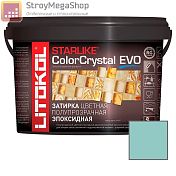 Затирка эпоксидная Litokol Starlike ColorCrystal Evo S,810 Verde Capri 2,5 кг 